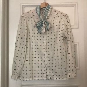 Vintage Alfred Dunner pussy bow blouse